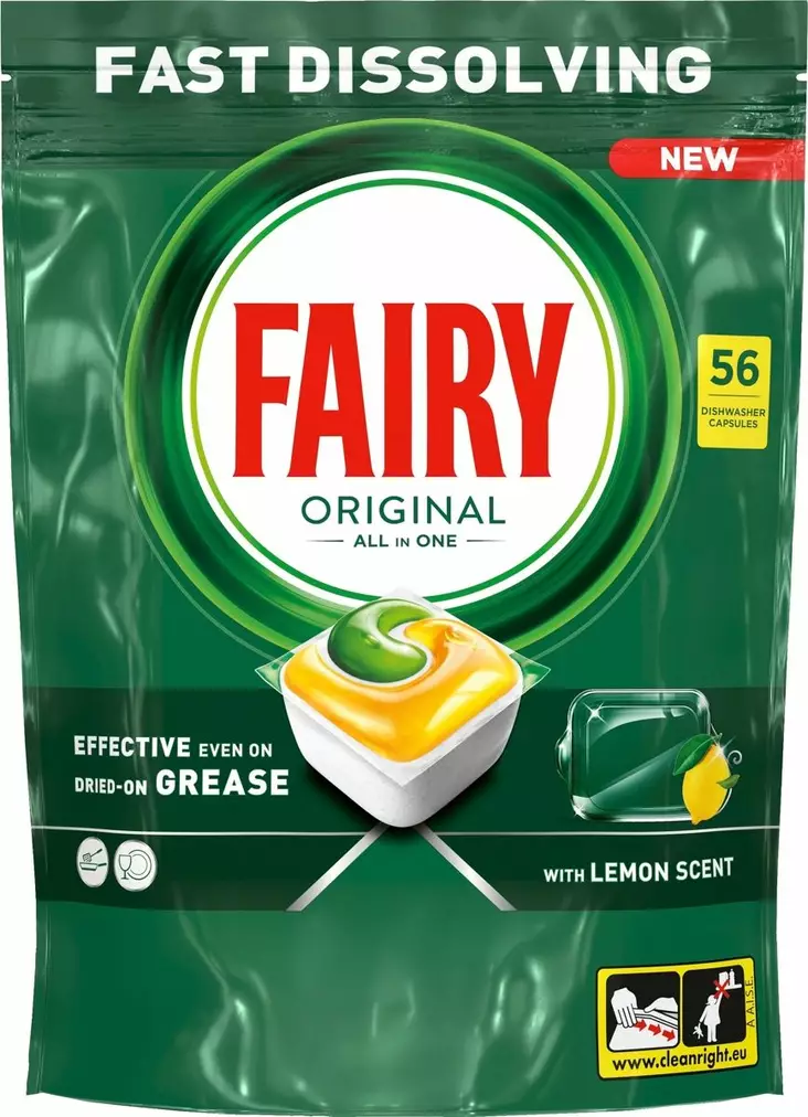 FAIRY Original konetiski 56 tabl / pussi - Pesuaineet - Fairy-kone-352 - 1