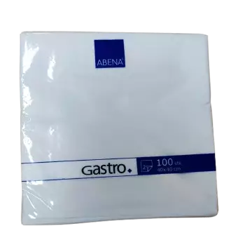GASTRO lautasliina 40x40 2krs valk 1/4 - Lautasliinat - AB3273 - 1