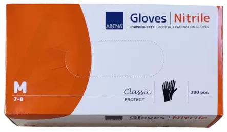 Nitriilikäsine musta M 200 - Nitriilikäsineet - AB290439-Musta - 1