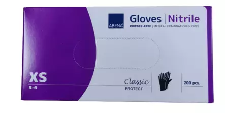 Nitriilikäsine musta XS 200 - Nitriilikäsineet - AB290437-Musta - 1