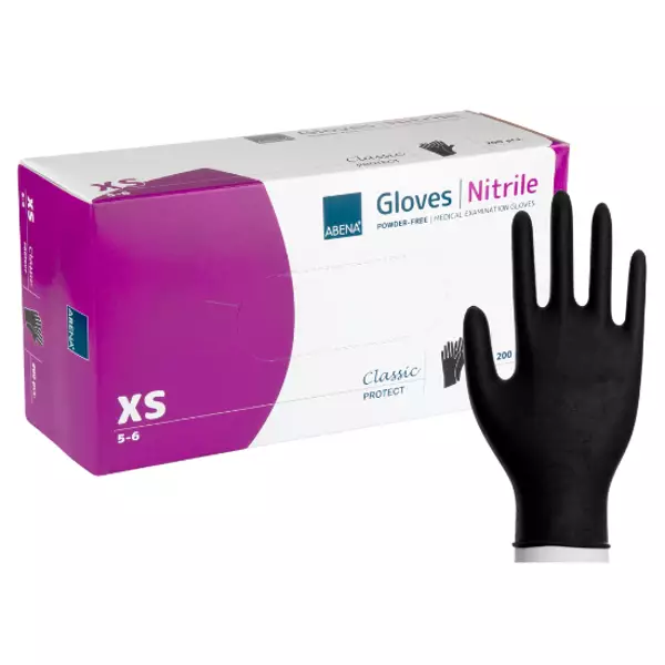 Nitriilikäsine musta XS 200 - Nitriilikäsineet - AB290437-Musta - 2