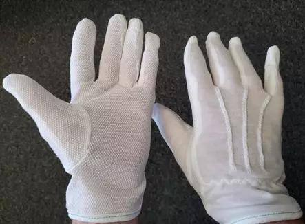 Mikrotäpläkäsine valkoinen 1 pari - Muut käsineet - PW-A080-kasine - 1