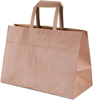 Take away paperikassi 17L ruskea 250L/ltk - Paperikassit ja paperipussit - TApapkassi17lruske - 1