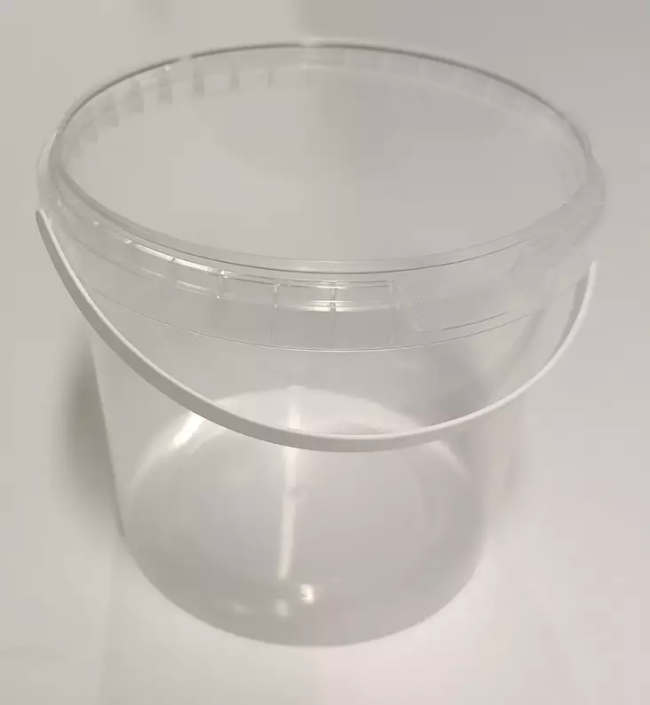 Muovirasia, ämpäri 1 L+ kansi - Pyöreät muovirasiat - Muovirasia_1000ml - 1