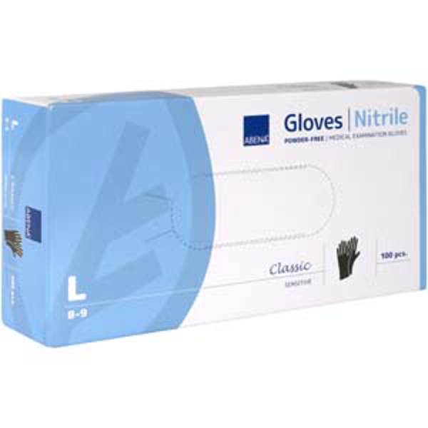 Nitriilikäsine musta L 100 (kiina) - Nitriilikäsineet - AB290484-ch-L - 1