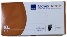 Nitriilikäsine musta XL 100 (kiina) - Nitriilikäsineet - AB290485-ch-XL - 1