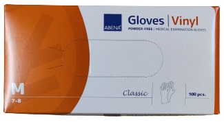 Vinyylikäsineet, läpinäkyvä M - Vinyylikäsineet - AB4425-vinyyli-M - 1