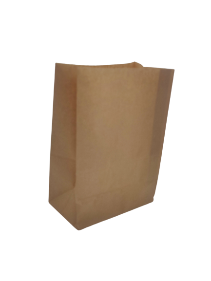 Take away paperipussi tasapohja ruskea - Paperikassit ja paperipussit - TApappussitasap - 1