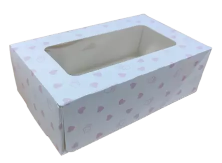 Pahvinen rasia ikkunalla 125x210x70 180 - Ateriarasiat - KR44385-kakkuras - 1