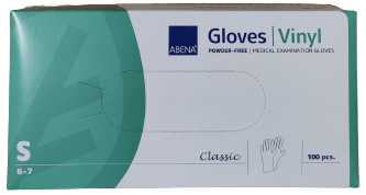 Vinyylikäsineet, läpinäkyvä S - Vinyylikäsineet - AB4424-vinyyli-S - 1